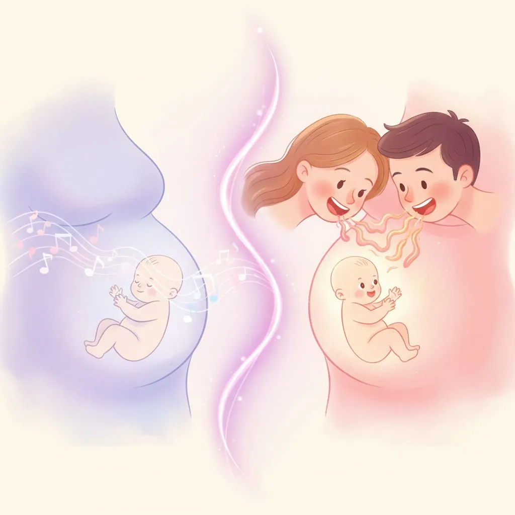 A baby's hand gently holding an adult's finger, symbolizing parent-child bonding and connection.